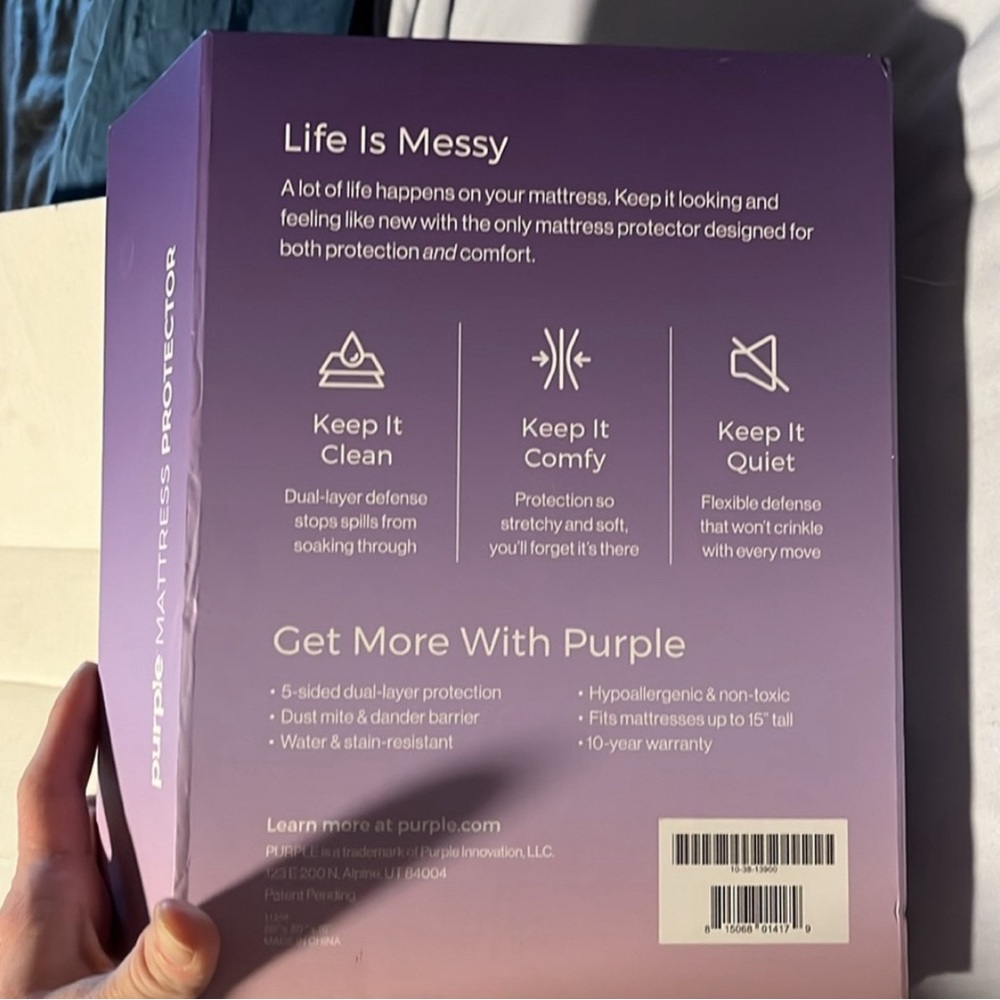 “Purple” Mattress Protector -Queen